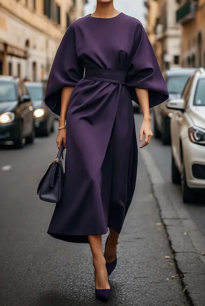 Sparkling Belted maxi evening dress for women | Louise