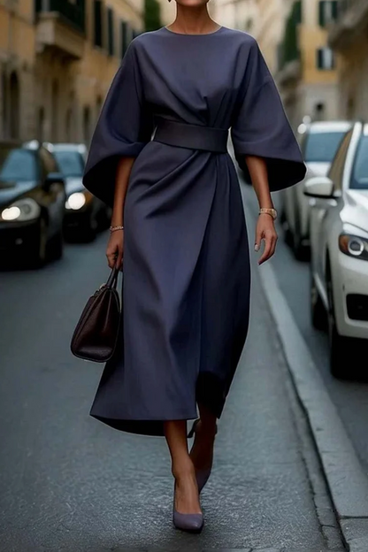 Sparkling Belted maxi evening dress for women | Louise