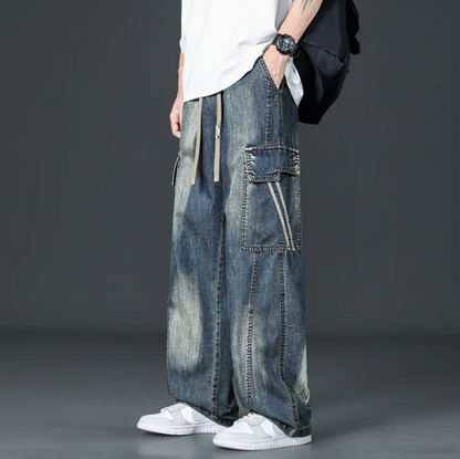 Spring Wide-leg cargo pants for men | Cabana