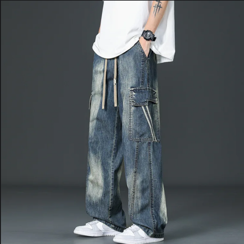 Spring Wide-leg cargo pants for men | Cabana
