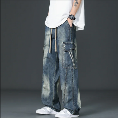 Spring Wide-leg cargo pants for men | Cabana