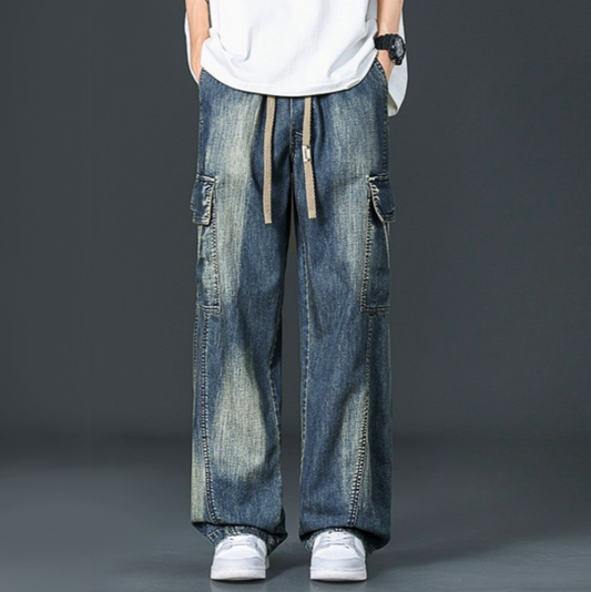 Spring Wide-leg cargo pants for men | Cabana