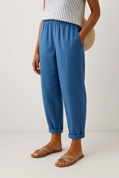 Cosmopolitan Relaxed straight-leg trousers for women | Roselle