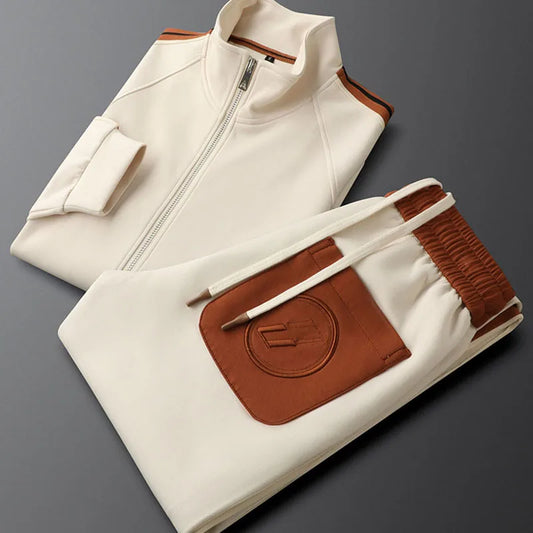 Sparkling Tailored Zip Up Tracksuit Set For Men | Arlen