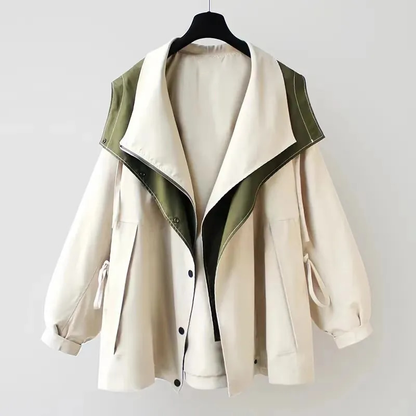 Brilliant Double Layer Hooded Jacket For Women | Mireya