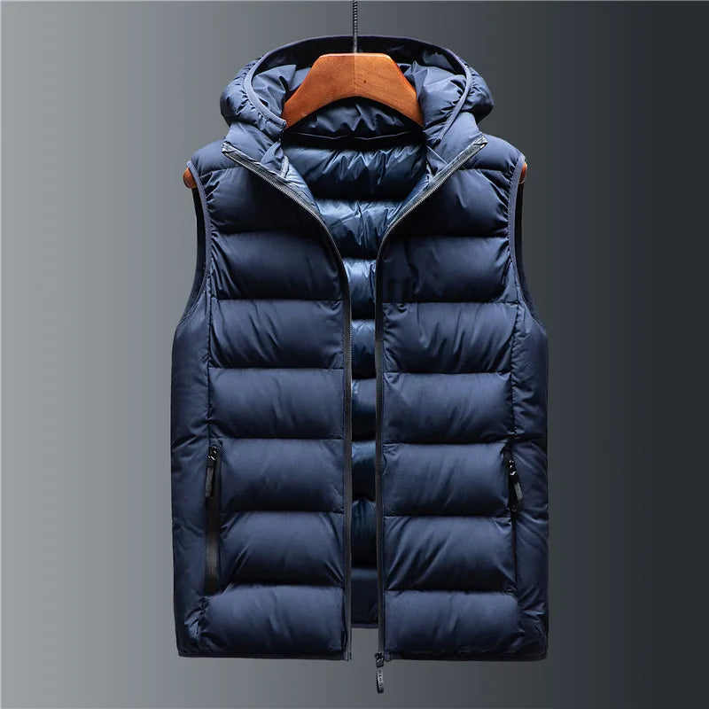 Emerald Hooded Quilted Gilet for Men | Rowan