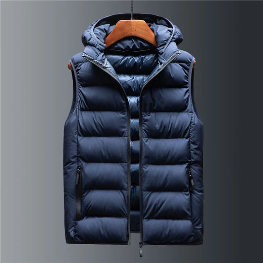 Emerald Hooded Quilted Gilet for Men | Rowan