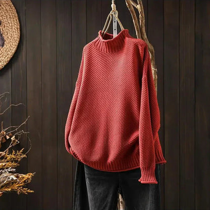 Forward Textured High Neck Sweater For Women | Elowira