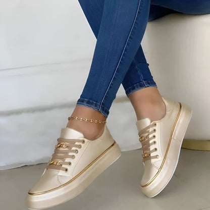 Visionary Supportive sneakers with chain accent for women | Aveline