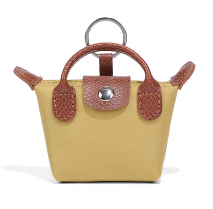 Geometric Le Pliage mini key pouch charm for women | Longchamp