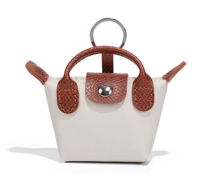 Geometric Le Pliage mini key pouch charm for women | Longchamp