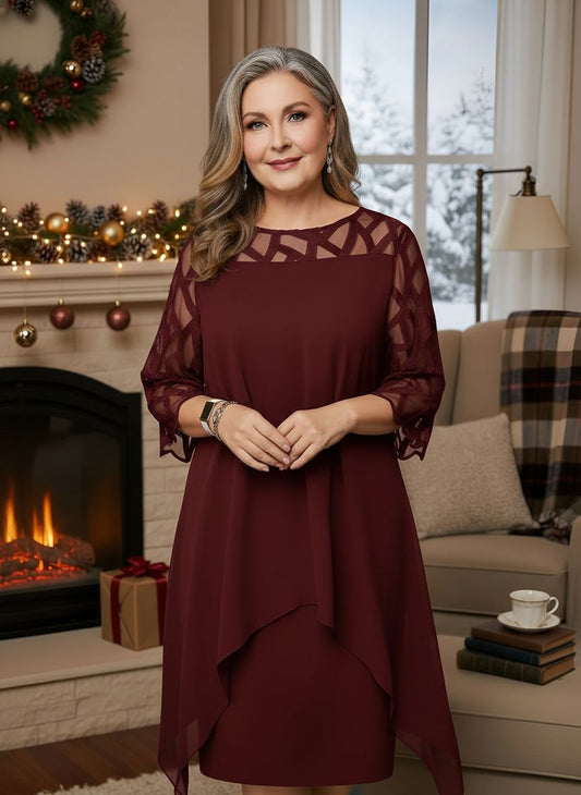 Glittering Elegant lace dress for women | Josephine