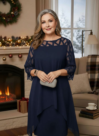 Glittering Elegant lace dress for women | Josephine