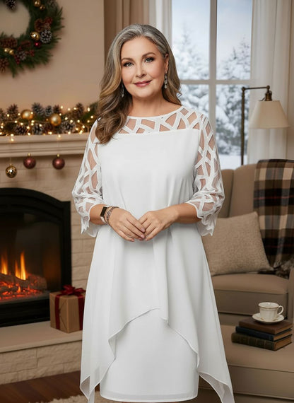 Glittering Elegant lace dress for women | Josephine
