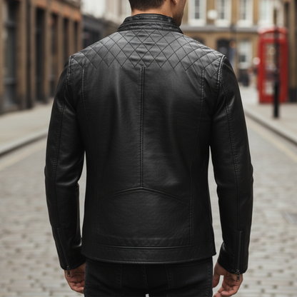 Signature Stand Collar Zip Front Jacket For Men | Kaelric