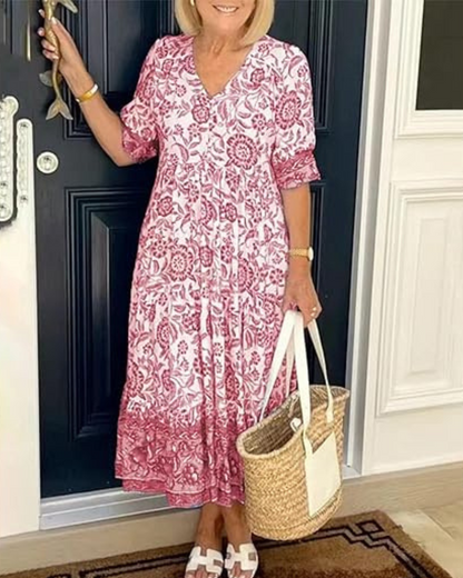 Vivid Bohemian maxi dress for women | Radiance
