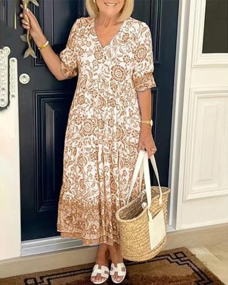 Vivid Bohemian maxi dress for women | Radiance