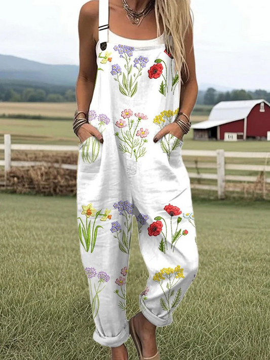Fierce Floral casual jumpsuit for women | Wildflower Trail