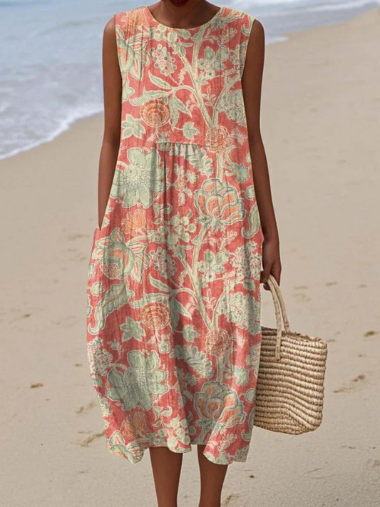 Romantic Floral midi dress for women | Beth