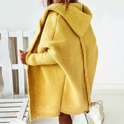 Caring Oversized Hooded Knit Cardigan For Women | Alessandra