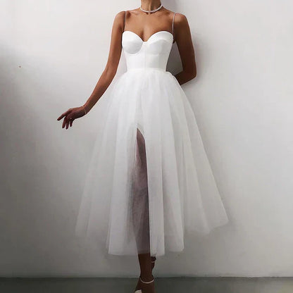 Marylebone Elegant strapless tulle dress for women | Elise