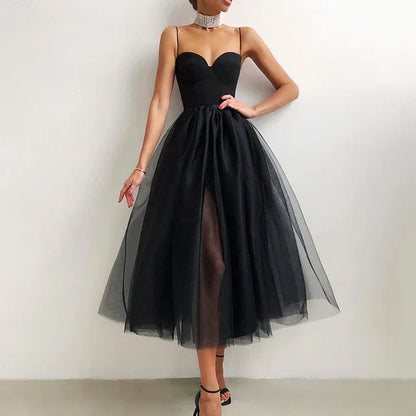 Marylebone Elegant strapless tulle dress for women | Elise