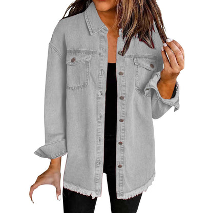 Supreme Relaxed Fit Denim Jacket For Women | Kalinda