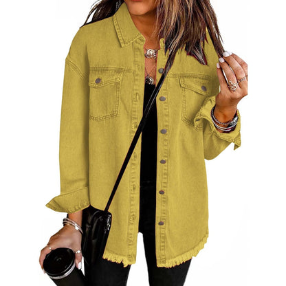 Supreme Relaxed Fit Denim Jacket For Women | Kalinda