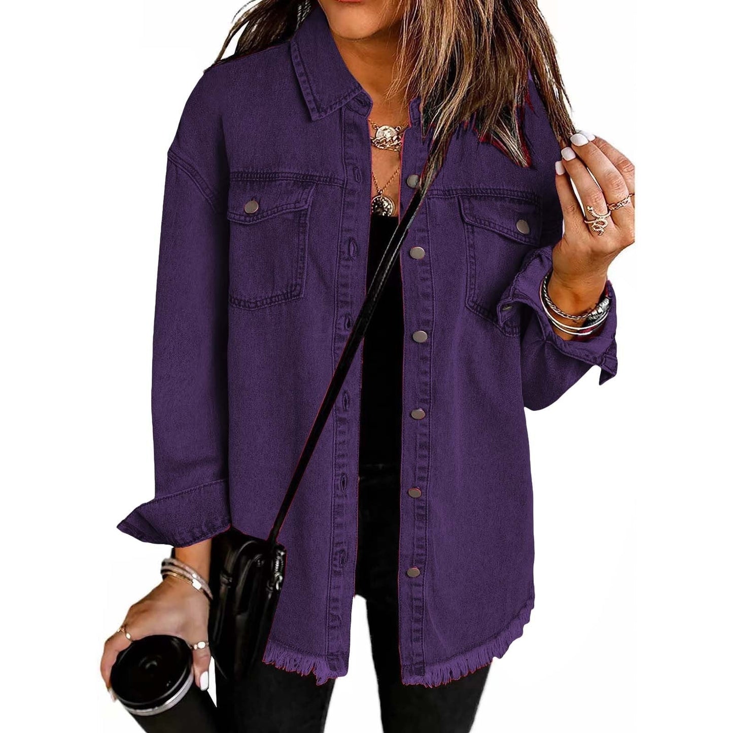 Supreme Relaxed Fit Denim Jacket For Women | Kalinda