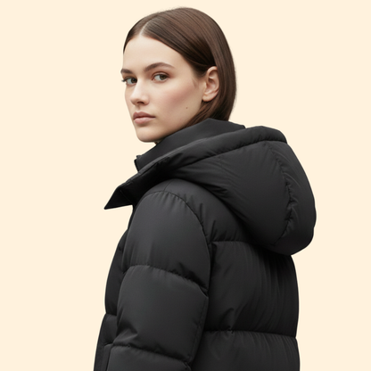 Exclusive Long Hooded Padded Parka For Women | Ariela
