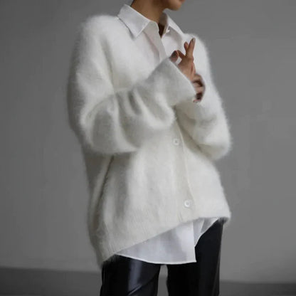 Grinstead Cardigan sweater with refined knit design for women | Amara