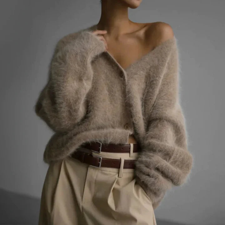 Grinstead Cardigan sweater with refined knit design for women | Amara