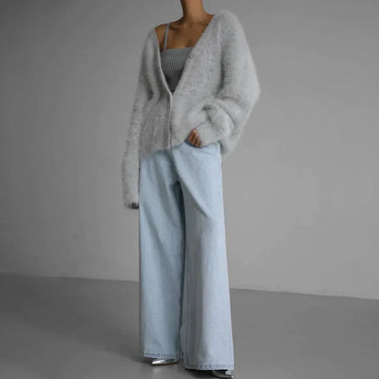 Grinstead Cardigan sweater with refined knit design for women | Amara