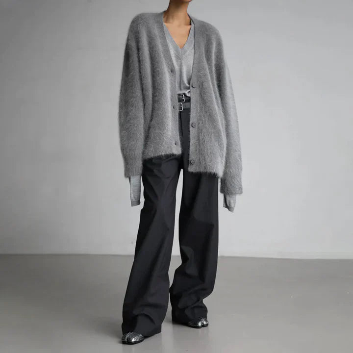 Grinstead Cardigan sweater with refined knit design for women | Amara