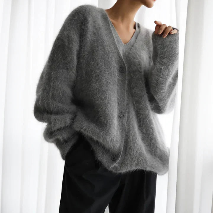Grinstead Cardigan sweater with refined knit design for women | Amara