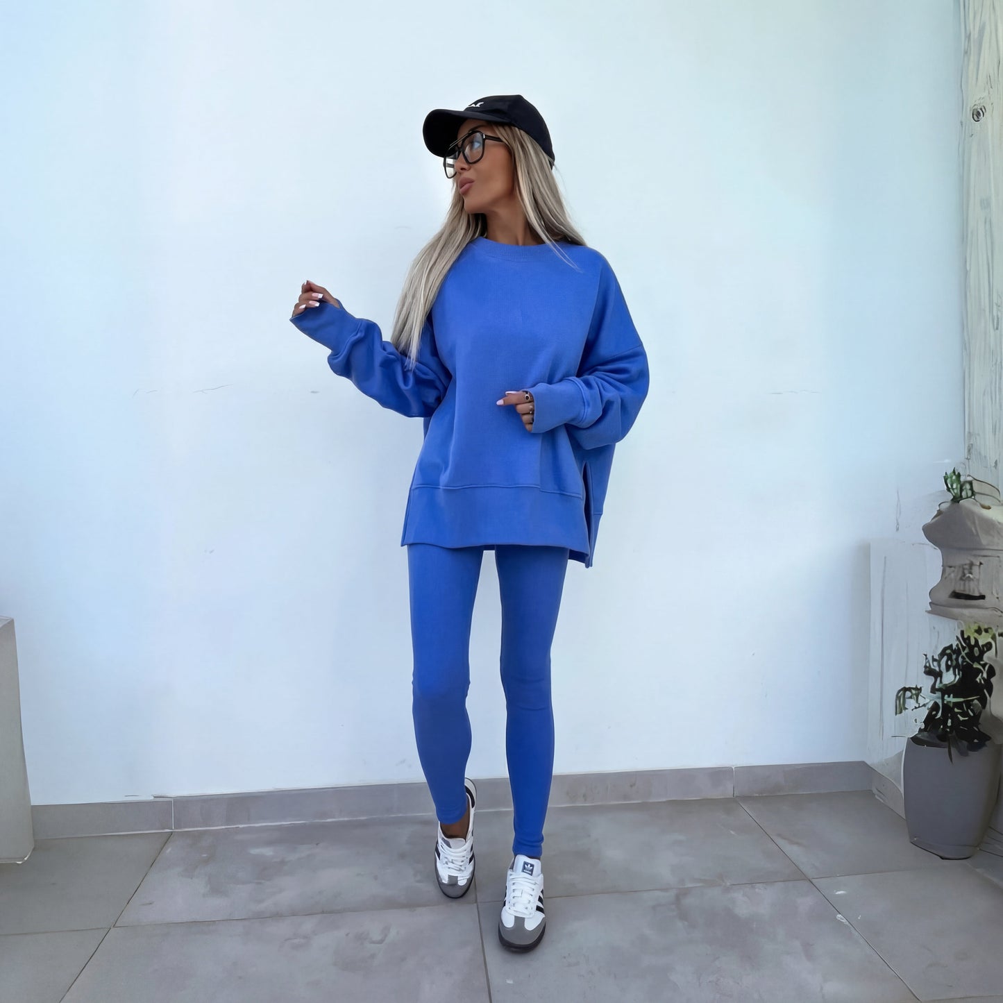 Highland Long Sleeve Sweatshirt And Trousers Set For Women | Naomi