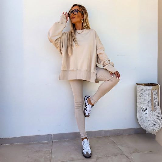 Highland Long Sleeve Sweatshirt And Trousers Set For Women | Naomi