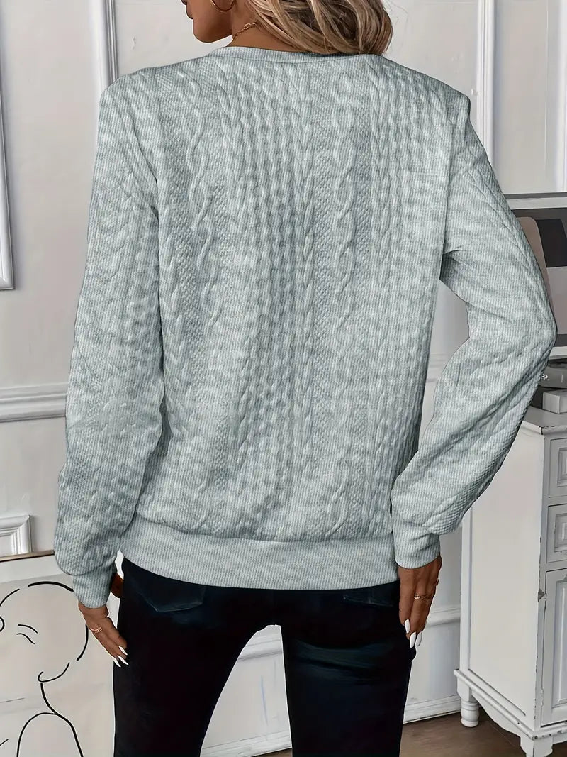 Trailblazing Half Zip Casual Sweater For Women | Lioraelle