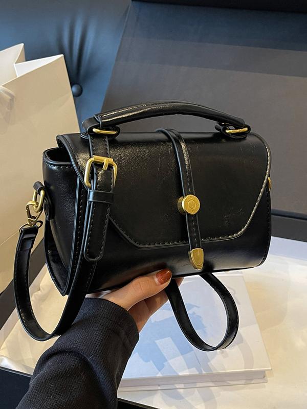 Memorable Trendy Contrast Stitching Small Square Shoulder Bag For Women | Liorenna