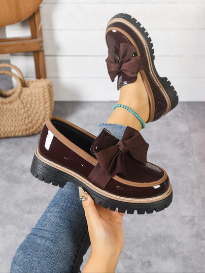 Murmured Artisan loafers with bow detail for women | Chelsea