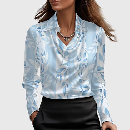 Loving Draped Neck Elegant Blouse For Women | Vivienne