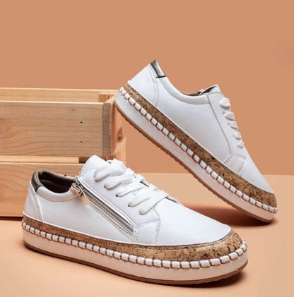 Earthy Floral zipper sneakers for women | Oluchi