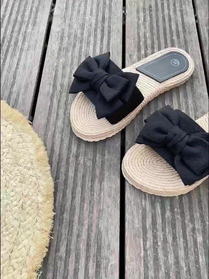 Effervescent Bow sandals with open-toe design for women | Revie