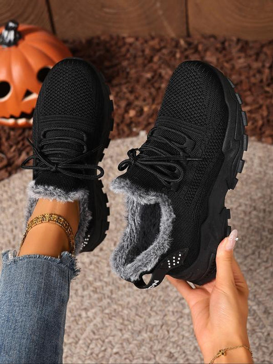 Quiet Comfortable Lined Outdoor And Indoor Sneakers For Women | Elvoria