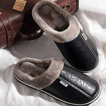 Relaxing Lined Slip On Indoor Slippers For Men | Alaric