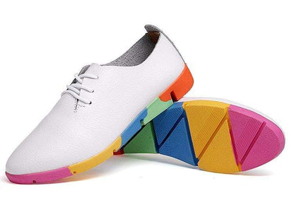 Urban Colour Block Lace Up Shoes For Women | Cecille
