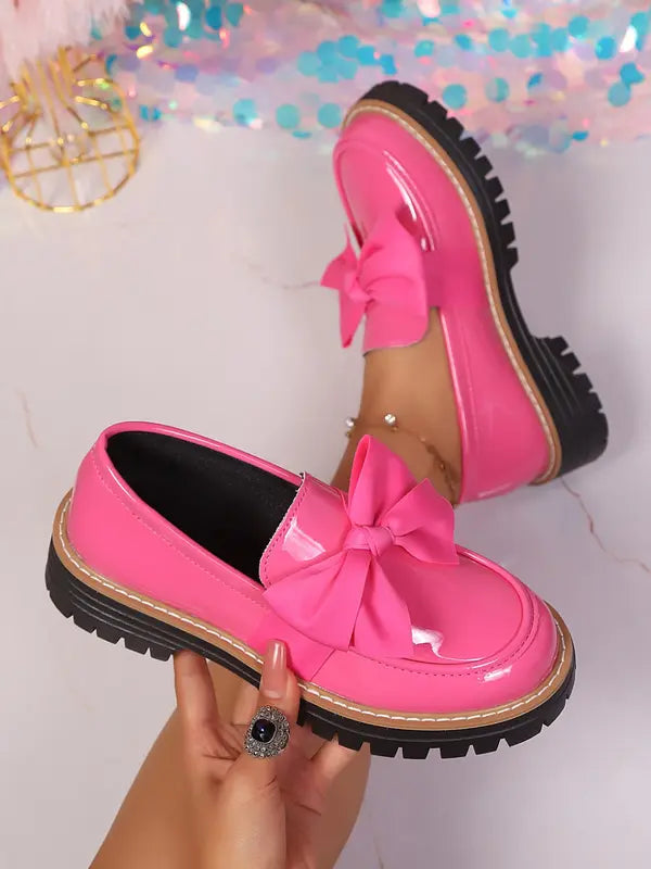 Murmured Artisan loafers with bow detail for women | Chelsea