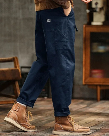 Still Vintage Straight-Leg Cargo Trousers For Men | Harrison