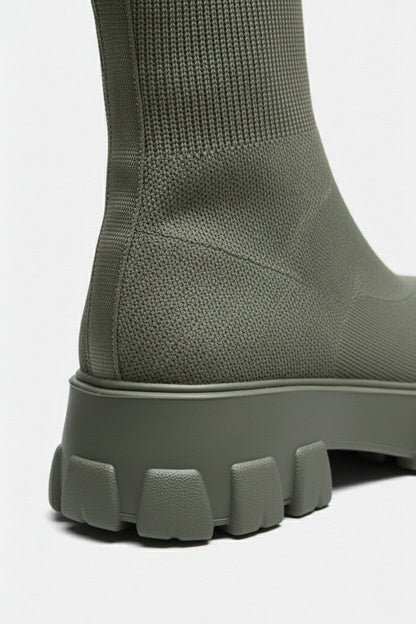 Bespoke Chunky Sole Pull On Ankle Boots For Women | Virella