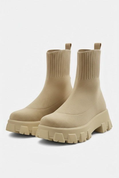 Bespoke Chunky Sole Pull On Ankle Boots For Women | Virella